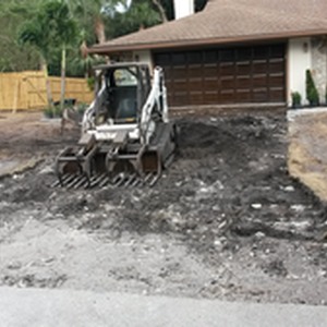 Demo of concrete driveway