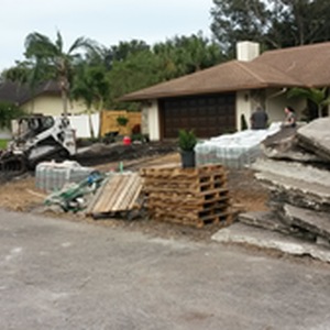 Demo of existing Driveway