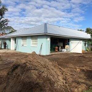 Concrete driveway removed, prepping for pavers