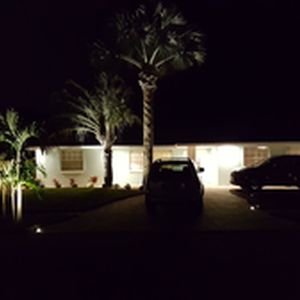 Landscape lighting in front