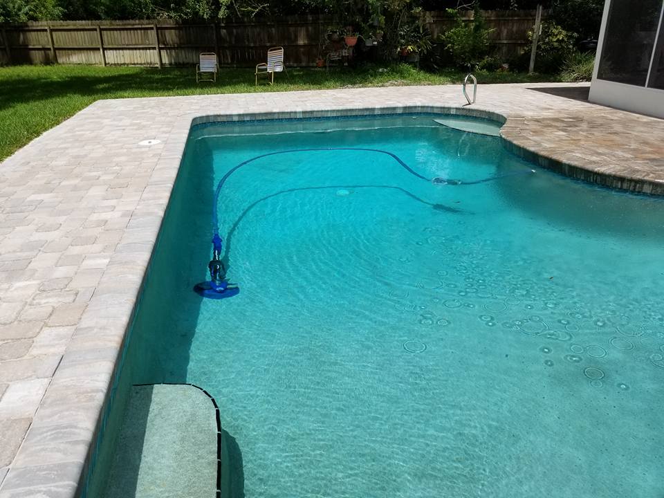 Paver Pool Deck